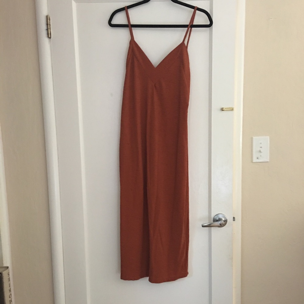 Zara Orange Midi Dress